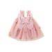 TheFound Toddler Baby Girl Summer Tulle Dress Sleeveless 3D Butterfly Wing Sleeveless A-Line Beach Wedding Party Dress