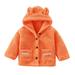 Toddler Boys Girls Jacket Kids Children Baby Long Sleeve Hooded Thick Coat Outwear Outfits Clothing Size 4-5T