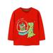 Quealent Girls Childrenscostume Female Big Kid Expensive Hoodie Baby Toddler Boy s Cotton Crewneck Sweatshirt Long Sleeve Pullover Christmas 18 Month (Red 1-2 Years)