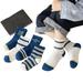 Esaierr 3 Pairs Girls Boys Fall Winter Socks for Kids Baby 1-12T Cozy Warm Crew Socks Cartoon Cute Socks Non Skid Anti Slip Crew Socks Toddler Cotton Toddler Thermal Socks