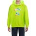 Colorful Letter Print Pullover Casual Cotton Hoodie Long Sleeve Hooded Sweatshirt With Pocket For Boys Green 10 Years-12 Years