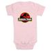 Infant s Jurassic Park Classic Bold T Rex Logo Light Pink 18 Months