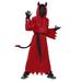 Rovga Outfit For Children Boys Glowing Red Eyes Robe Black Cloak Kids Scary For