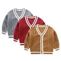 Esaierr 1-7 Years Old Boys Cardigan Sweater Jacket Coats for Kids Baby Long Sleeve V-Neck Pullover Spring Fall Cardigan Tops Jacket Coat Outerwear