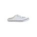 Converse Mule/Clog: White Solid Shoes - Women's Size 7 1/2 - Almond Toe