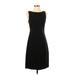 Theory Casual Dress - Sheath High Neck Sleeveless: Black Print Dresses - Women's Size 4