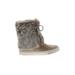 Tory Burch Ankle Boots: Winter Boots Wedge Bohemian Gray Shoes - Women's Size 8 - Round Toe