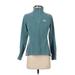 The North Face Fleece Jacket: Short Teal Print Jackets & Outerwear - Women's Size Small