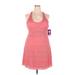 Soybu Casual Dress - A-Line Scoop Neck Sleeveless: Pink Solid Dresses - New - Women's Size 2X-Large