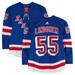 Ryan Lindgren New York Rangers Game-Used #55 Blue Set 2 Jersey from the 2023-24 NHL Season