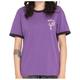 Volcom - Women's Truly Ringer Tee - T-shirt size L, purple