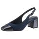 Slingpumps MARCO TOZZI Gr. 41, blau (navy) Damen Schuhe Riemchenpumps