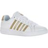 Sneaker K-SWISS "Court Tiebreak", Gr. 39, gold (weiß, gold), Leder, sportlich, Schuhe