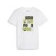 T-Shirt PUMA "ESS+ LOGO LAB TEE B" Gr. 140, weiß (puma white) Kinder Shirts T-Shirts