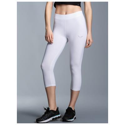 Leggings TRIGEMA "TRIGEMA Capri-Leggings", Damen, Gr. XXL, US-Größen, weiß, 85% Polyester (Bioactive), 15% Elastan, Basic, Hosen Image