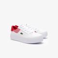 Sneaker LACOSTE "ZIANE PLATFORM 124 4 CFA" Gr. 40, rot (wht, red) Schuhe Sneaker