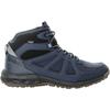 Wanderschuh JACK WOLFSKIN "WOODLAND 2 TEXAPORE MID M", Gr. 43, blau, Textil, Synthetik, sportlich, Schuhe, wasserdicht