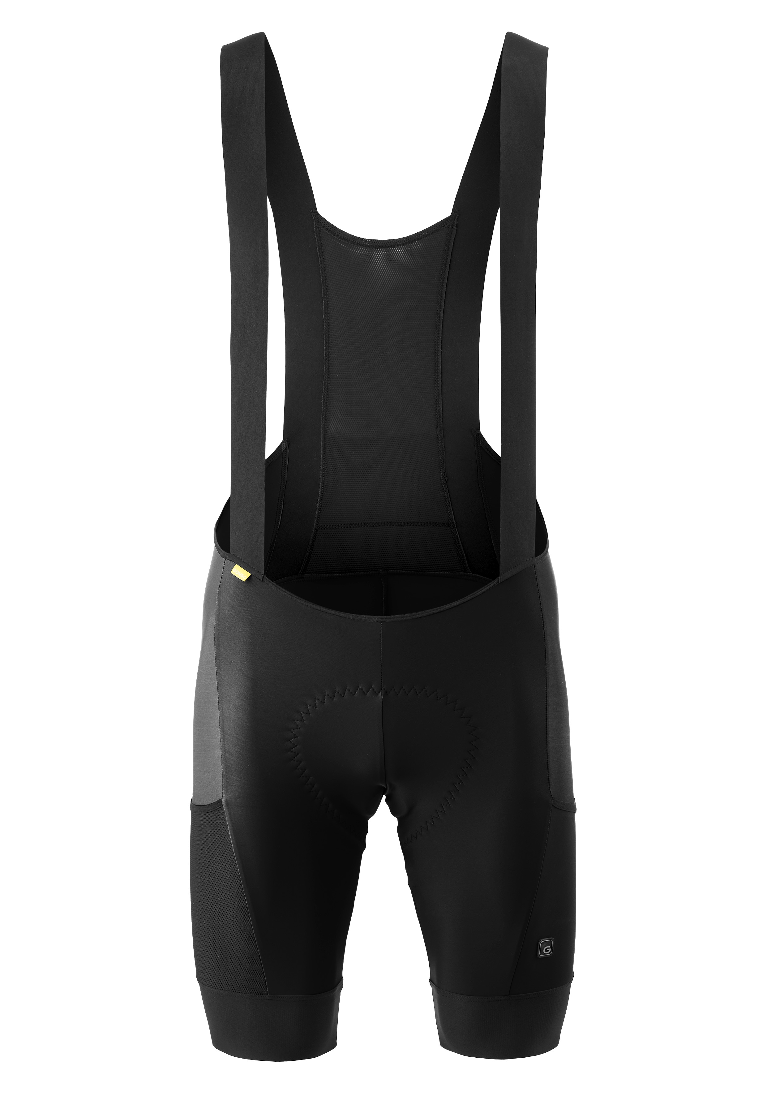 Fahrradhose GONSO "Ride Miles Bib Cargo M", Herren, Gr. S, Normalgrößen, schwarz, 80% Polyamid, 20% Elasthan, Hosen, Herren Gravel-Radhose mit Sitzpolster und Träger, Radlerhose Tight Fit Image