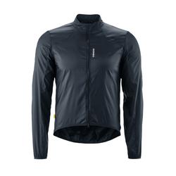 Fahrradjacke GONSO "Road Jacket Wind M", Herren, Gr. XL, blau (nachtblau), 100% Polyester, Rundhals, Langarm, Jacken, Herren Radjacke, atmungsaktive Rennrad-Windjacke, Funktionsjacke