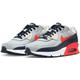 Sneaker NIKE SPORTSWEAR "NIKE AIR MAX 90 LTR (GS)" Gr. 38,5, lt smoke grey, bright crimson Schuhe Jungen