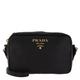 Prada Crossbody Bags - Logo Crossbody Bag Calf Leather - in black - für Damen