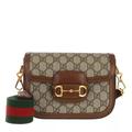 Gucci Crossbody Bags - Mini GG Supreme Horsebit 1955 Crossbody Bag - beige - Crossbody Bags for ladies