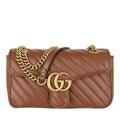 Gucci Crossbody Bags - GG Marmont Small Crossbody Bag Matelassé Leather - in brown - für Damen