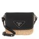 Prada Crossbody Bags - Shoulder Bag Raffia Leather - in black - für Damen