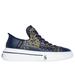 Skechers Women's Premium Leather Slip-ins Snoop One - Double G Sneaker | Size 7.5 | Navy | Leather/Synthetic/Textile