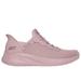 Skechers Women's Slip-ins: BOBS Sport Squad Chaos Sneaker | Size 6.5 Wide | Rose | Textile/Synthetic | Vegan | Machine Washable
