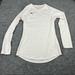 Nike Tops | Nike Dri-Fit Top Long Sleeve Crew Neck Running White Size Xs | Color: White | Size: Xs