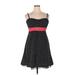 Maurices Casual Dress - A-Line Sweetheart Sleeveless: Black Print Dresses - Women's Size 24