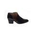 Soul Ankle Boots: Slip On Chunky Heel Bohemian Black Print Shoes - Women's Size 9 - Almond Toe