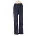 Threads Saks Fifth Avenue Khaki Pant Straight Leg Boyfriend: Blue Solid Bottoms - Women's Size X-Small