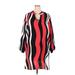 Shein Casual Dress - Bodycon: Red Color Block Dresses - Women's Size 4X