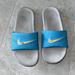 Nike Shoes | Nike Slides Sandals | Color: Blue/Gray | Size: 8
