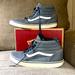 Vans Shoes | Easter Shoe Sale Vans Blue Canvas Hi Top Sneaker Shoe Men Size 12 | Color: Blue | Size: 12