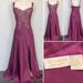 Victoria's Secret Dresses | 90s Victoria’s Secret Silky Satin Mulberry Lace Gold Label Maxi Gown Slip Dress | Color: Purple/Red | Size: M