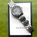 Gucci Accessories | Gucci Men Watch - Steel Case, Black Sunbrushed Dial With Tiger Head Motif. | Color: Silver | Size: Os