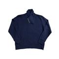 Polo By Ralph Lauren Sweaters | Men’s 100% Wool Polo Ralph Lauren 1/4 Zip Size Xxl Navy Blue Cowl Neck Sweater | Color: Blue | Size: Xxl