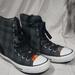 Converse Shoes | Converse Woolrich Women's Size 7 High Top Preowned | Color: Gray/Red | Size: 7