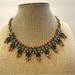 J. Crew Jewelry | J. Crew Statement Necklace Gold W/ Jewels In Green, Orange & Clear Rhinestones | Color: Green/Orange | Size: Os