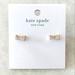 Kate Spade Jewelry | Kate Spade Ready Set Bow Earrings In Rose Gold Pave | Color: Gold/Pink | Size: Os