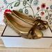 Coach Shoes | Coach Gold Trim Ballet Flats | Color: Gold/Tan | Size: 7