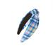 Kate Spade Accessories | Kate Spade Plaid Knotted Headband | Color: Blue | Size: Os