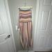 American Eagle Outfitters Pants & Jumpsuits | American Eagle Striped Tie Back Linen Blend Jumpsuit | Color: Pink | Size: Xl