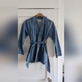 Madewell Jackets & Coats | Madewell Denim Wrap Jacket | Color: Blue | Size: Xs