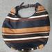 Kate Spade Bags | Kate Spade Canvas Hobo Bag Brown/Black Striped Women's Shoulder Purse | Color: Brown | Size: Os