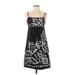INC International Concepts Casual Dress - Slip dress: Black Paisley Dresses - Women's Size Small