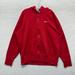 Nike Shirts | Nike Blood Red Full Zip Hoodie Sweater Jacket Xl Mens Swoosh Logo Skater Grunge | Color: Red | Size: Xl